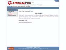 Tablet Screenshot of affiliate.globalstarregistry.com