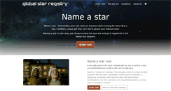 Desktop Screenshot of globalstarregistry.com