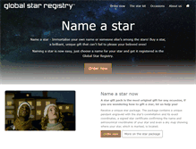Tablet Screenshot of globalstarregistry.com